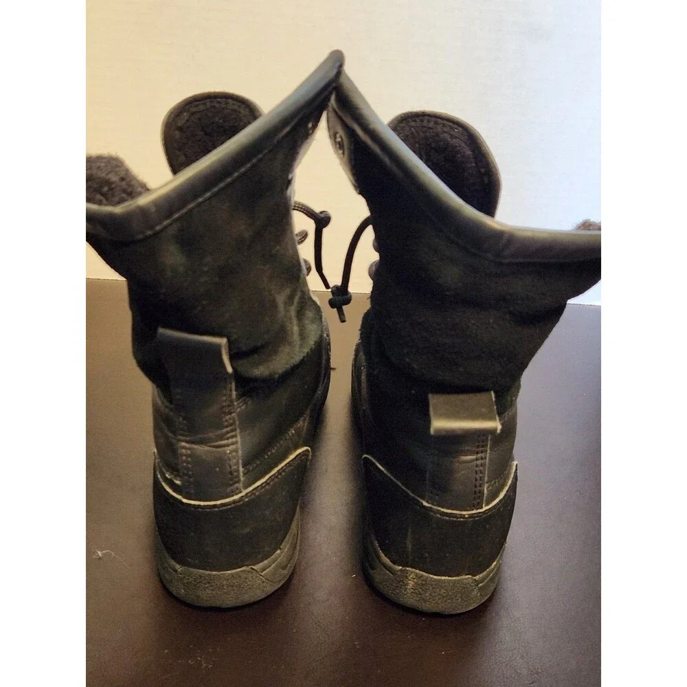 Ugg S/N 1098890k Lace Up Ankle Boots Black Size US 5 Winter Boot